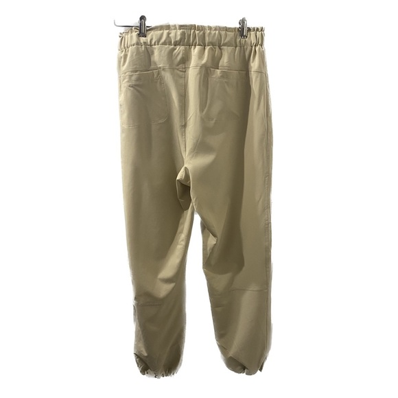 Aparna Athleisure Tie Waist Joggers - Tan - Size Small - Picture 3 of 5